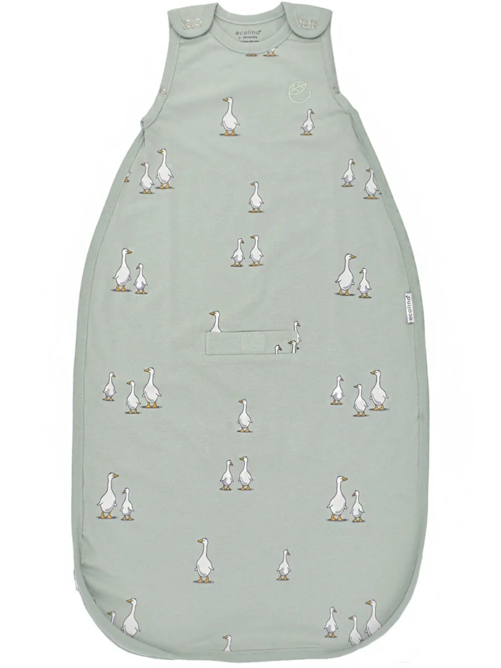 Ecolino® Adjustable Sleep Bag, Organic Cotton, 2M - 2Y, Goose Print